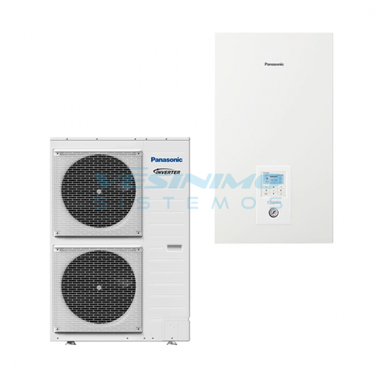Panasonic šilumos siurblys oras-vanduo be boilerio Aquarea HP Bi-Bloc (H karta) 12 kW (trifazis)